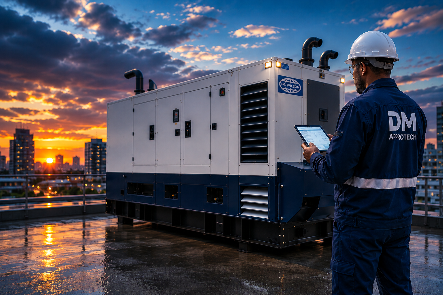 Groupe électrogène supervisé par un technicien DM APPROTECH